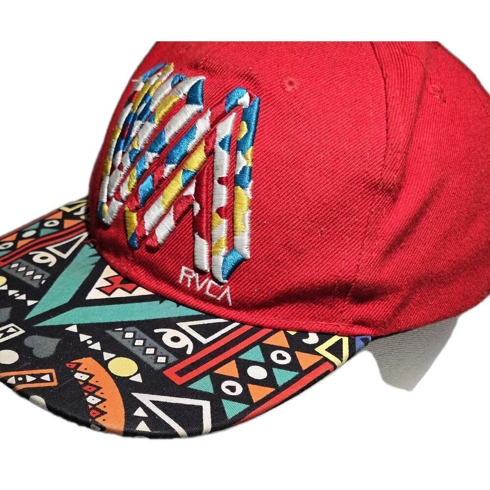 RVCA VA Hat Stitched Logo Colorful Skate Surf Snapback Culture Baseball Cap